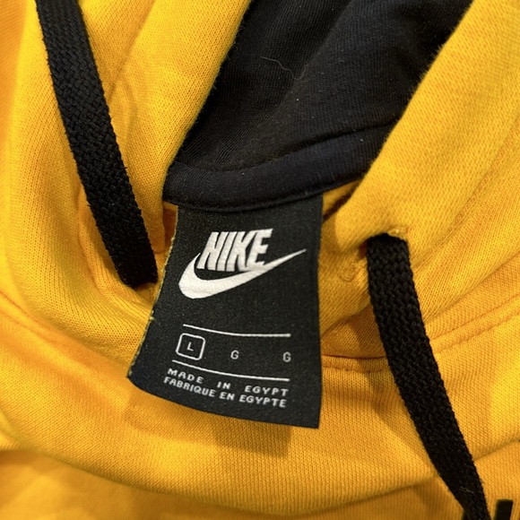 Men's Nike Hoodie Yellow Size L - Picture 4 of 7